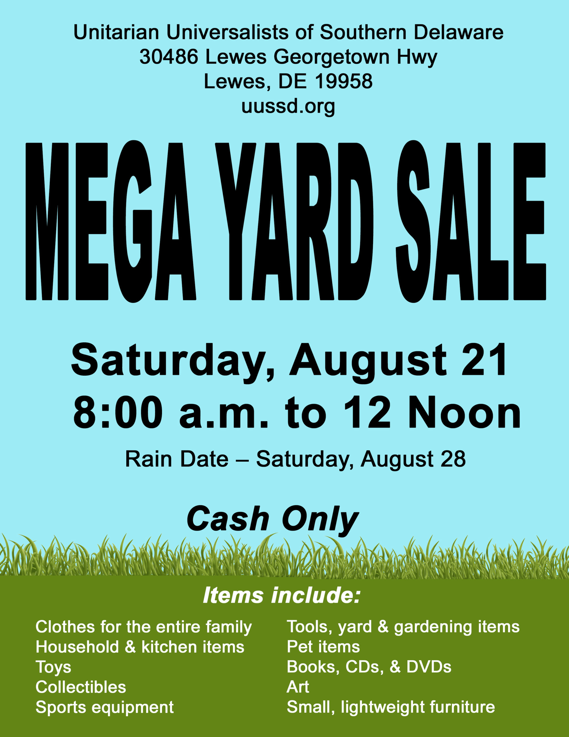 information about the yard sale
