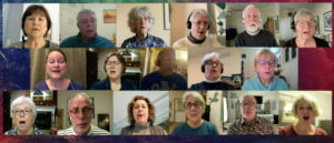 Virtual choir singing