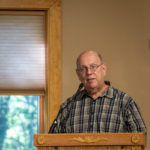 Rick speaking in the pulpit