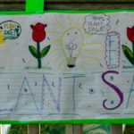 Sign for the Plant Sale made by the children