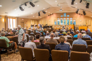 Our congregation during the offering