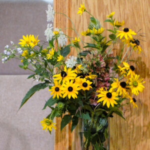 Flower bouquet of black-eyed susans.