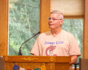 David DeWitt speaks about racism when he was a child and teenager, and Johnny Clegg, a South African activist who was an inspiration to him.