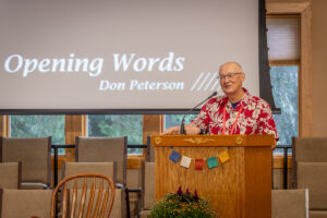 Don Peterson, Lay Leader, gives the Opening Words.